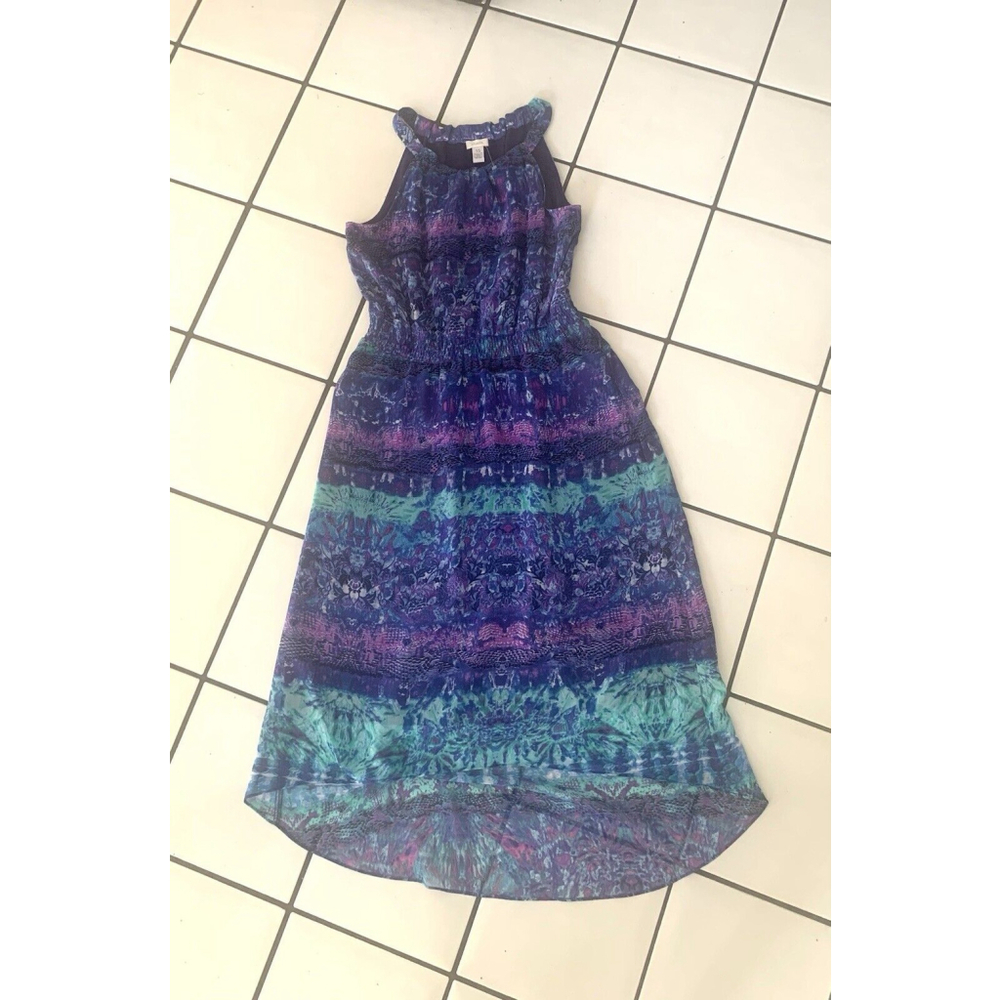 Chicos Hi Lo Purple Maxi Dress Small